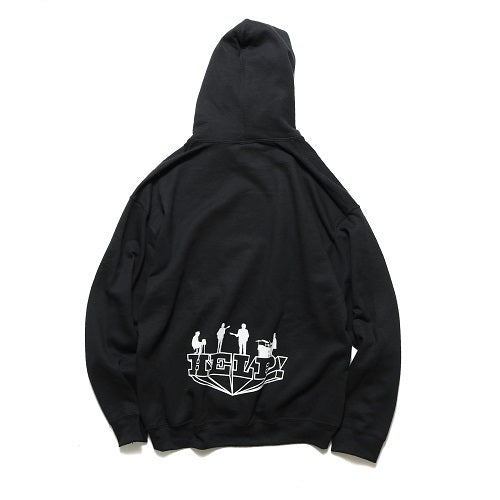 レア　ザ ビートルズ 黒パーカー ザ・ビートルズ / White Album Silhouette Song Titles Back Hoodie