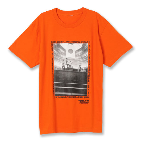 ザ・ビートルズ / Live In Japan 1966 Photo S/S Tee【T-Shirt / Orange / Front】【T