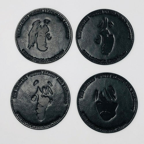 ザ・ビートルズ / 4 Faces Fake Leather Coaster (Coaster) – THE 
