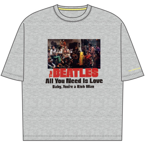 The Beatles 60th Anniversary T-shirts Grey【The Beatles Popup 2026