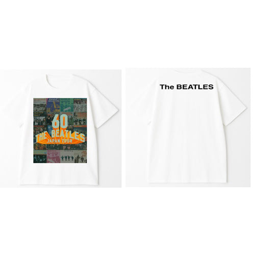 The Beatles 60th Anniversary T-shirts White【The Beatles Popup