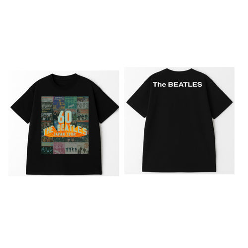 The Beatles 60th Anniversary T-shirts Black【The Beatles Popup