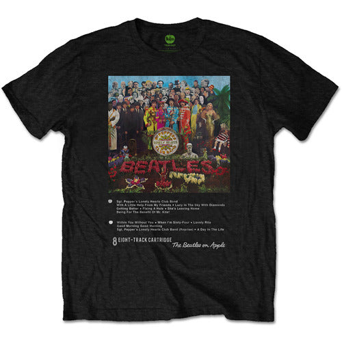 ザ・ビートルズ / The Beatles Sgt Pepper 8 Track Mens Black Tshirt【Tシャツ】【メンズ】