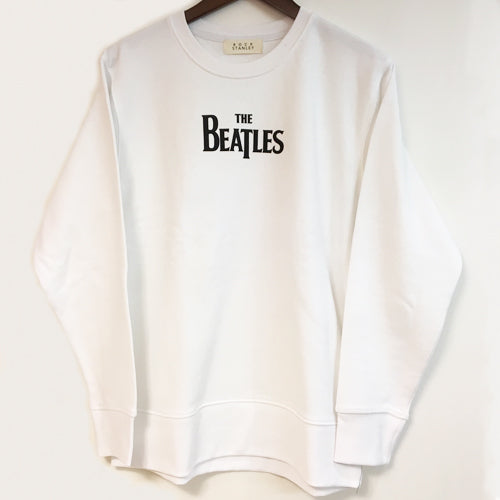 ザ・ビートルズ / The Beatles Logo Sweat Shirt White【スウェットシャツ】