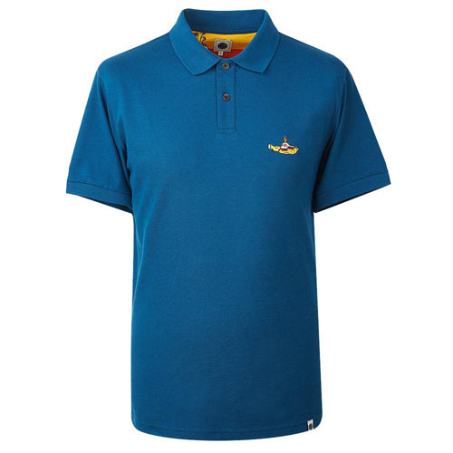 ザ・ビートルズ / Yellow Submarine Badge Polo (Polo / Blue