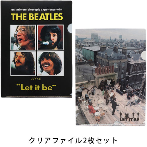 ザ・ビートルズ / Let It Be 2 File Folders Set (Plastic Folder)【クリアファイル】